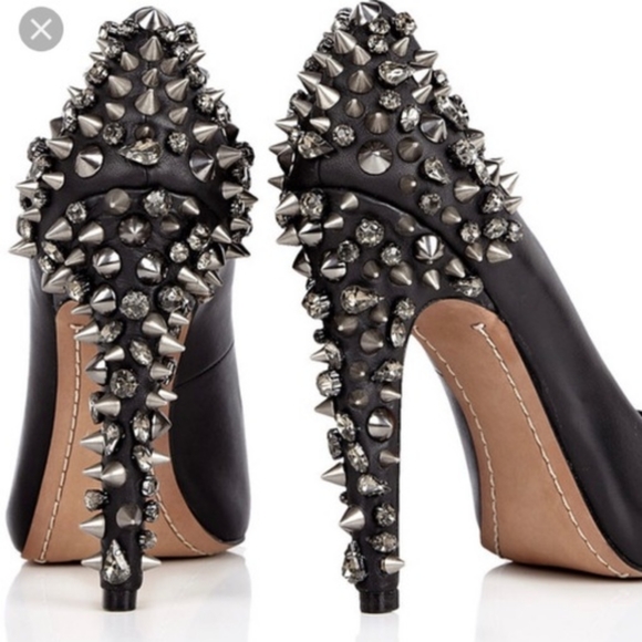 Sam Edelman Shoes - Sam Edelman 🧿 Black leather high heel spike pump